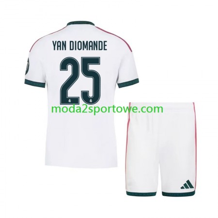 Koszulka Real Madryt Yan Diomande 25 Dziecięcy Domowe Stroje Piłkarskie 2026/27 Krótki Rękaw